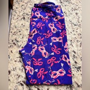 LulaRoe TC Mardi Gras leggings